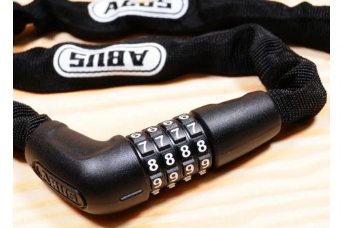 Łańcuch rowerowy z zamkiem szyfrowym Abus 5805C/75 BK